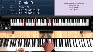 Whos Lovin You by The Jackson 5  Piano Tutorial [upl. by Stefa151]