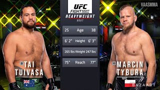 TAI TUIVASA VS MARCIN TYBURA FULL FIGHT UFC VEGAS 88 [upl. by Mellie]