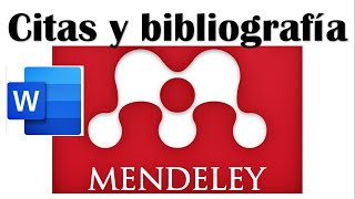 Insertar citas y bibliografía usando Mendeley [upl. by Enitsenrae256]