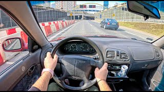 1998 Daewoo Nubira 20 16V 133HP 0100 POV Test Drive 1618 Joe Black [upl. by Elexa928]