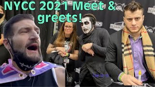 NYCC Comic con 2021 meet amp greet MJF  Danhausen plus more vlog [upl. by Itnavart120]