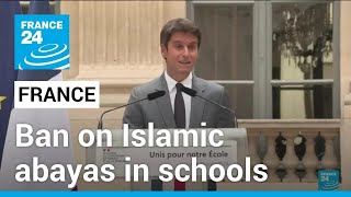 France to ban wearing Islamic abayas in schools • FRANCE 24 English [upl. by Nile]