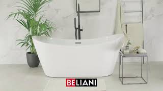 BELIANI  WhirlpoolBadewanne weiß ANTIGUA II [upl. by Ailati]