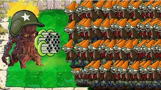 99 Threepeater vs Gold Magnetshroom vs All Zombies  Plants vs Zombies [upl. by Enileme931]