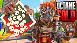 SOLO Octane 22 KILLS and 4K on 250 ms This is INSANE Apex legends Gameplay Season 18 [upl. by Allimaj928]