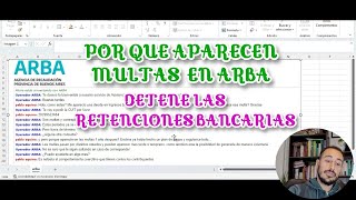 Por que aparecen MULTAS en ARBA detene las retenciones bancarias [upl. by Matthaus]