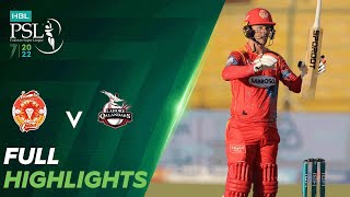 Full Highlights  Islamabad United vs Lahore Qalandars  Match 12  HBL PSL 7  ML2T [upl. by Odlopoel]