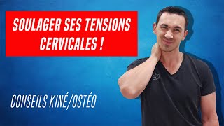 SOULAGER LES DOULEURS ET LES TENSIONS CERVICALES  EXERCICES ET CONSEILS KINÉ [upl. by Llezo776]