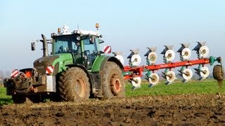 Fendt 936 Vario  7 Furrow Kverneland LO 100 amp Fendt 820 Vario  Van Peperstraten [upl. by Syl]