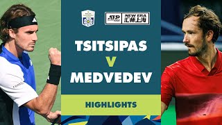 Stefanos Tsitsipas vs Daniil Medvedev Highlights  Rolex Shanghai Masters 2024 [upl. by Becky]