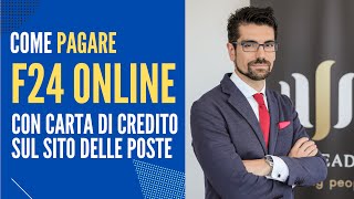 Come pagare F24 online con carta di credito tramite Posteit Video Tutorial [upl. by Atiuqrahs432]