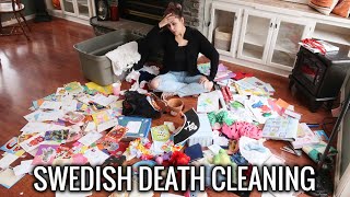 SWEDISH DEATH CLEANING Decluttering Sentimental Items Death Cleaning My Hardest Items This Works [upl. by Cutter]