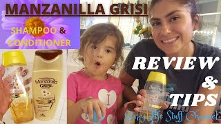 Manzanilla GRISI Shampoo amp Conditioner REVIEWTIPS Niños Rubios [upl. by Yanehc]