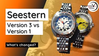 Whats Changed Seestern V3 Doxa SUB 300 Homage Comparison AliExpress Watch Review HWR [upl. by Ruon]