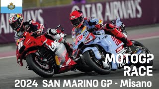 🏍️ MOTOGP RACE Results  2024 San Marino Grand Prix  Misano Circuit Bagnaia  SanMarinoGP 🏁 [upl. by Anahs]