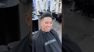 Best Barber in San Diego gives haircut to his student at Paul Mitchell San Diego barber haircut [upl. by Kamillah]