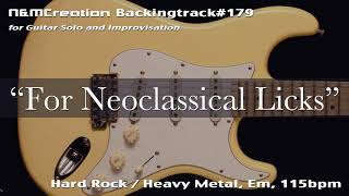 80s Neoclassical Metal Backing Track in Em  BT179 [upl. by Bay]