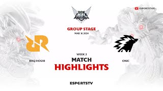 RRQ Hoshi vs ONIC HIGHLIGHTS MPL ID S13  ONIC VS RRQ [upl. by Cyn110]