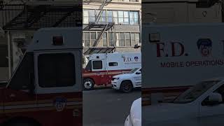 FDNY Mobile Operations Center Mobilized For The San Genaro Festival In Little Italy Manhattan NYC [upl. by Madaih]