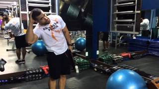 Treino de Oblíquo Com Anilha Em Pé  Abdominal  Standing Oblique Training [upl. by Fedak]