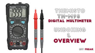 Themisto THM98 Digital Multimeter  Unboxing amp Overview in Telugu  DIYfreak [upl. by Ateekram]