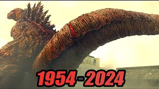 Evolution of Godzilla tail  19542024 [upl. by Blondelle202]