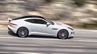 ► NEW Jaguar FType R Coupe 550 hp TEST DRIVE [upl. by Euqilegna274]