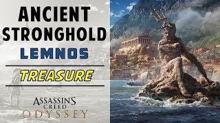 Ancient Stronghold Lemnos  Loot Treasure Chest Location  ASSASSINS CREED ODYSSEY [upl. by Oakman]