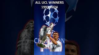 ALL UEFA CHAMPIONS LEAGU WINNERS 19932024 shorts [upl. by Enilesor]