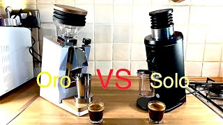 Eureka Oro vs DF64 grinding for espresso Surprising results [upl. by Dorrahs554]