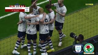 Preston North End vs Blackburn Highlights  EFL Championship 202324  PES 21 [upl. by Keffer]