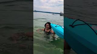 Kayaking at Torch Lake  Traverse City MI relaxing kayaking michigan traversecity weekend [upl. by Flann]