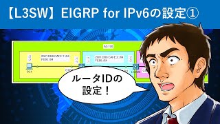 Cisco Packet Tracer：【L3SW】EIGRP for IPv6の設定① [upl. by Ramahs185]