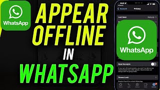 How To Appear Offline On WhatsApp [upl. by Auqkinahs663]