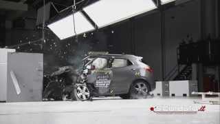 Crash test Small Overlap IIHS  Buick Encore Opel Mokka Chevrolet Trax [upl. by Rhianon]