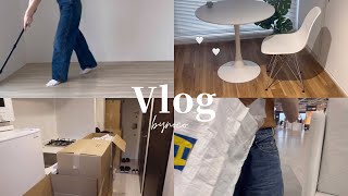 【vlog】引越しブイログ📦｜引越し準備、当日の様子🏠｜クッションフロアを敷く、IKEA購入品🇸🇪 [upl. by Sibby]