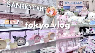 🇯🇵TOKYO JAPAN VLOG🫧💞 flying to japan ikebukuro Sanrio cafe Sanrio Giftgate shop haulmore [upl. by Rivalee]