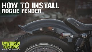 How To Install  Lowbrow Customs Rogue Fender [upl. by Anaynek]