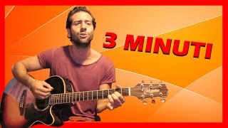 Tutorial Chitarra ➔ quot3 Minutiquot  Negramaro Accordi Facili ITA [upl. by Leith]