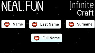 How to Make Name  Last Name  Surname  Full Name in Infinite Craft [upl. by Krysta]