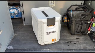 Toughbuilt compact cooler review and ice retention [upl. by Ivonne]