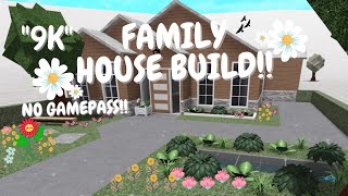 9K BLOXBURG FAMILY HOUSE BUILD NO GAMEPASS [upl. by Annim591]