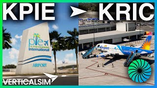 MSFS LIVE  FIRST LOOK Verticalsim KPIE  GIVEAWAY  Clearwater PIE ✈ Richmond RIC  msfs2020 [upl. by Atterahs231]