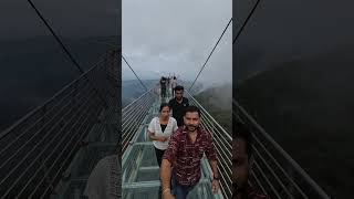 Experience the thrill of walking on Vagamons first private glass bridge glassbridge vagamon [upl. by Adekan]