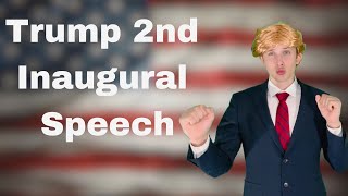 Donald Trumps 2nd Inaugural Speech Impression [upl. by Kalikow]