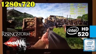 Intel HD 520  Rising Storm 2 Vietnam BETA i3 6100u 720p lowest settings [upl. by Natty]