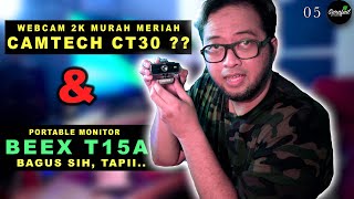 BENER GAK SIH CAMTECH CT30 amp BEEX T15A PORTABLE MONITOR BAGUS   KEPO REVIEW [upl. by Aleda]