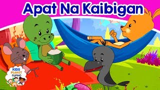 Apat Na Kaibigan  Kwentong Pambata  Mga kwentong pambata tagalog na may aral  Pambatang kwento [upl. by Lynea526]