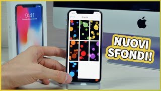 iPhone X ecco i nuovi sfondi e non solo [upl. by Euqitsym166]