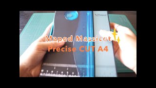 Demonstration Maped Massicotpaper cutter Precise CUT A4 [upl. by Dorin]